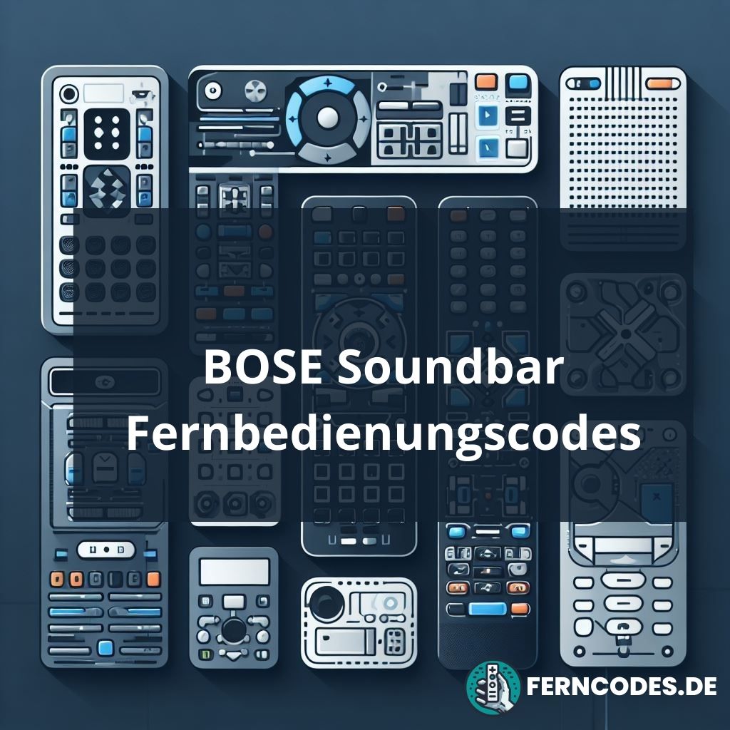 BOSE Soundbar Fernbedienungscodes