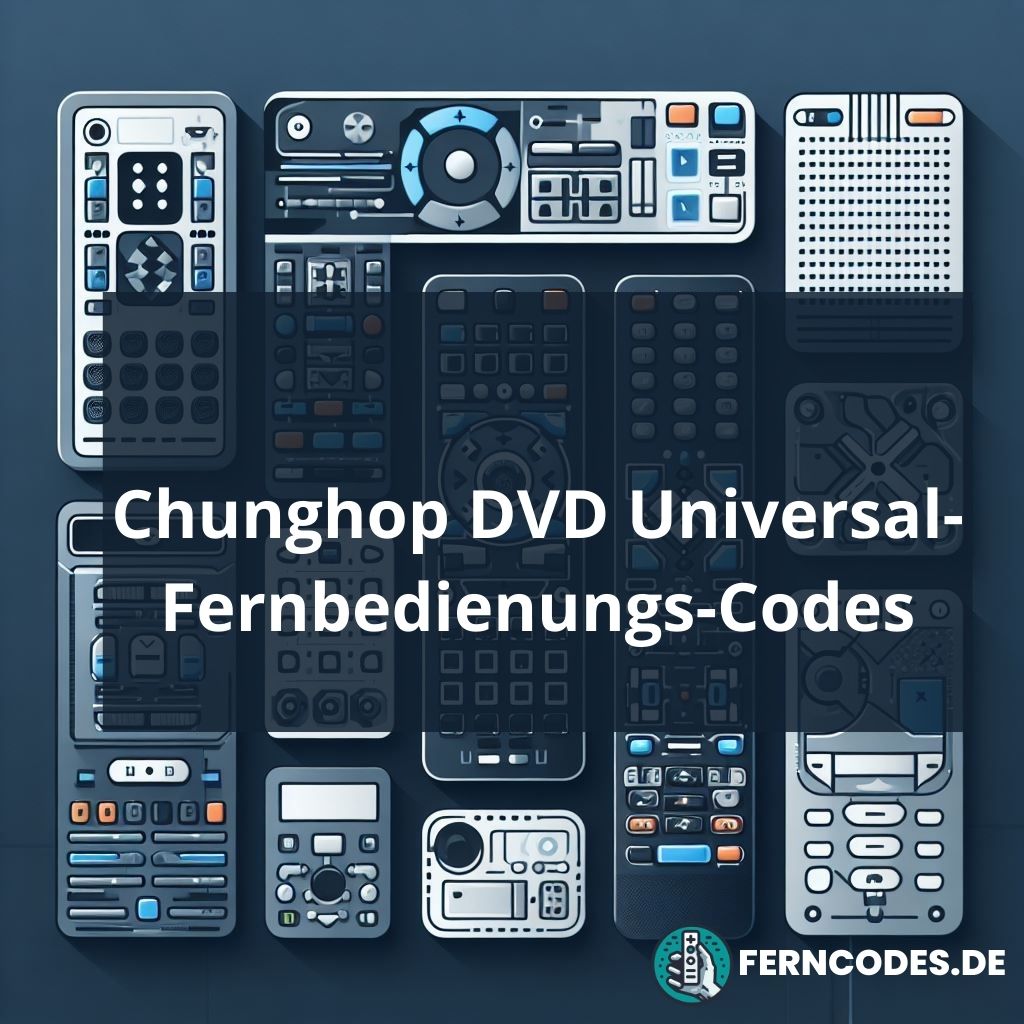 Chunghop DVD Universal-Fernbedienungs-Codes