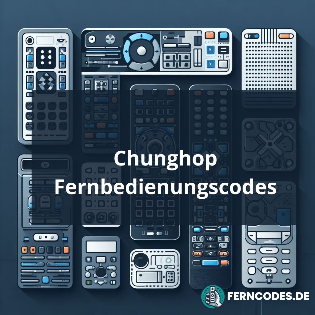 Chunghop Fernbedienungscodes