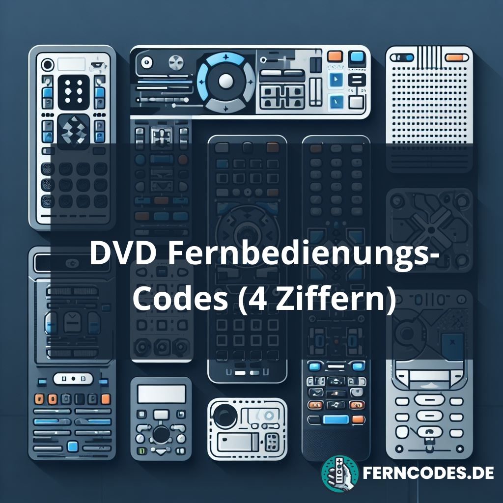 DVD Fernbedienungs-Codes (4 Ziffern)