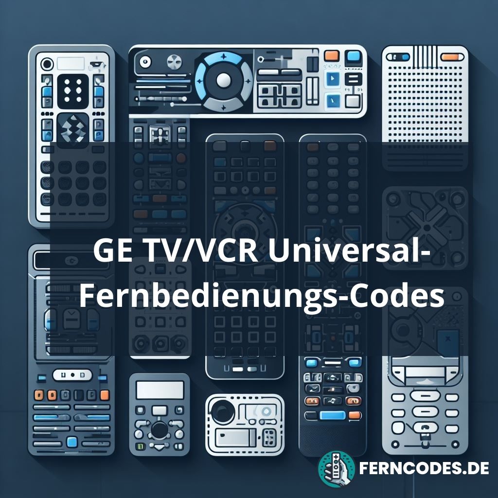 GE TV/VCR Universal-Fernbedienungs-Codes