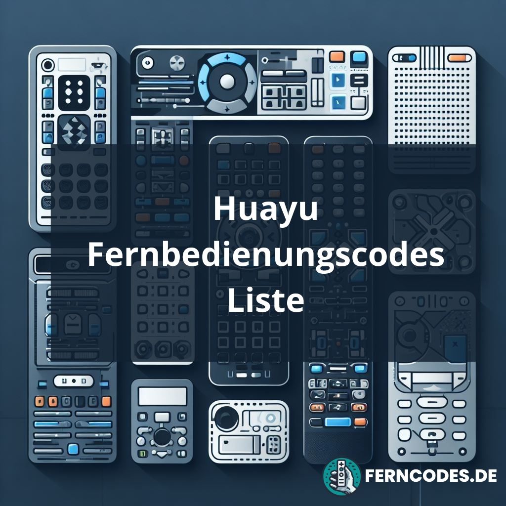 Huayu Fernbedienungscodes Liste