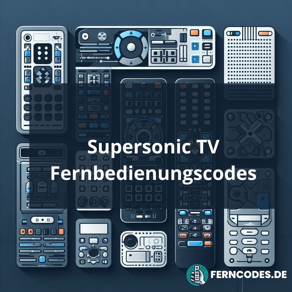 Supersonic TV Fernbedienungscodes