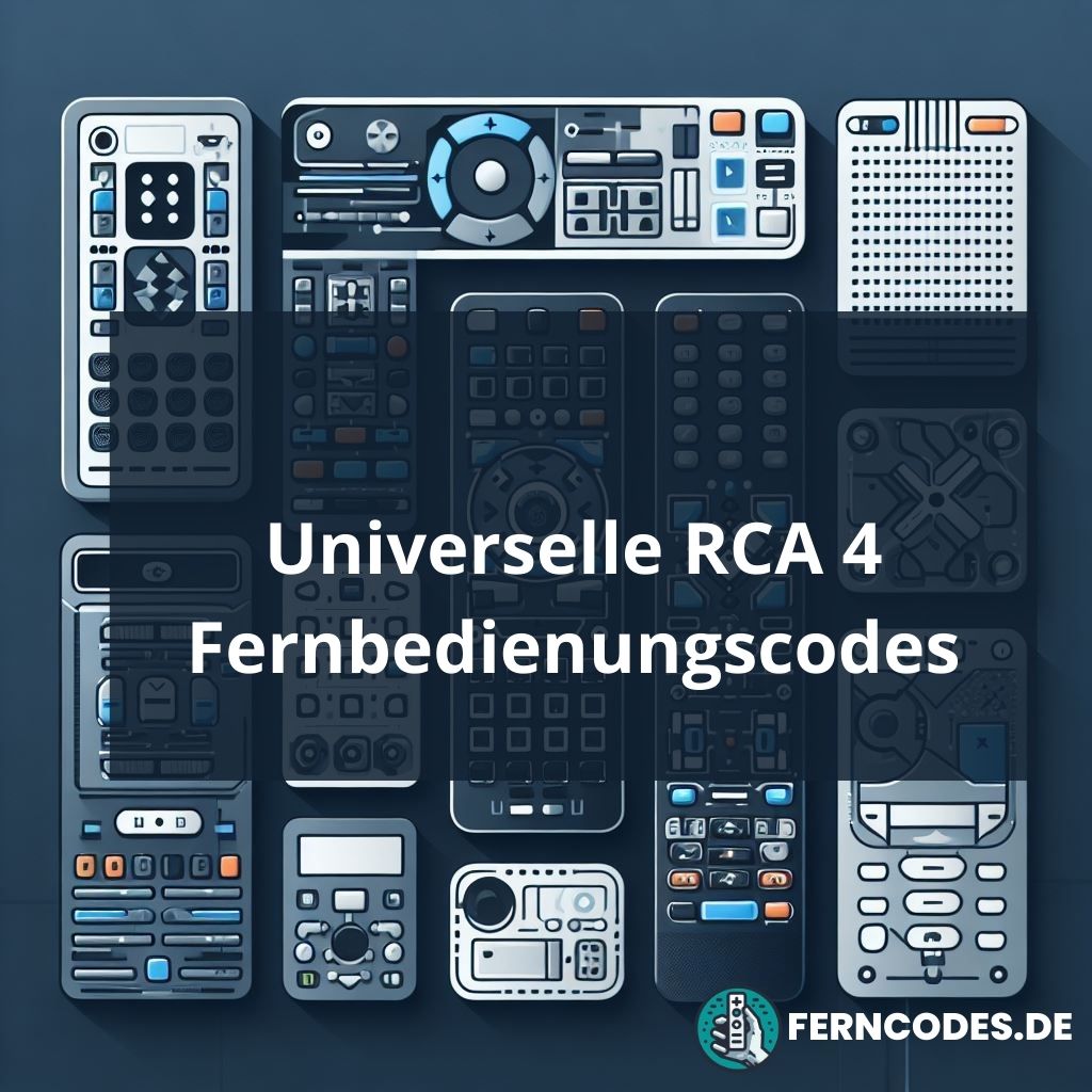 Universelle RCA 4 Fernbedienungscodes